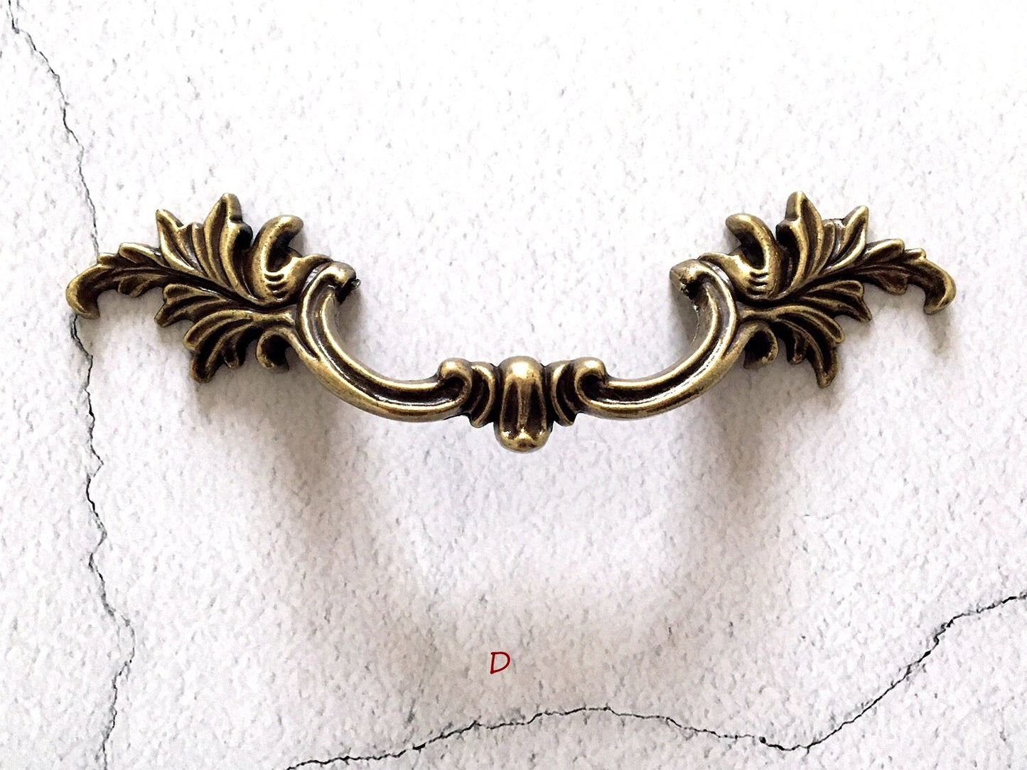 2.5" 3" 3.75" Antique Bronze Leafy Drawer Pulls, French Provincial Cabinet Hardware
