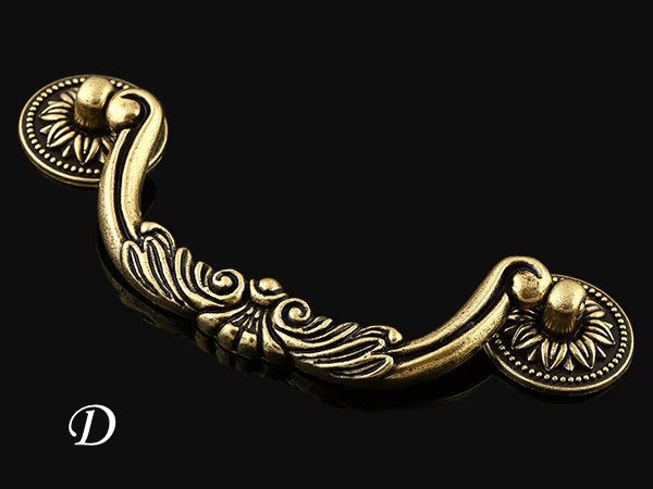 Vintage Style Dresser Drawer Pulls, Antique Bronze, Georgian Cabinet Hardware