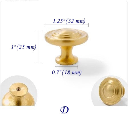 Brass Cabinet Bar Handles, Ball Knobs, Kitchen Hardware