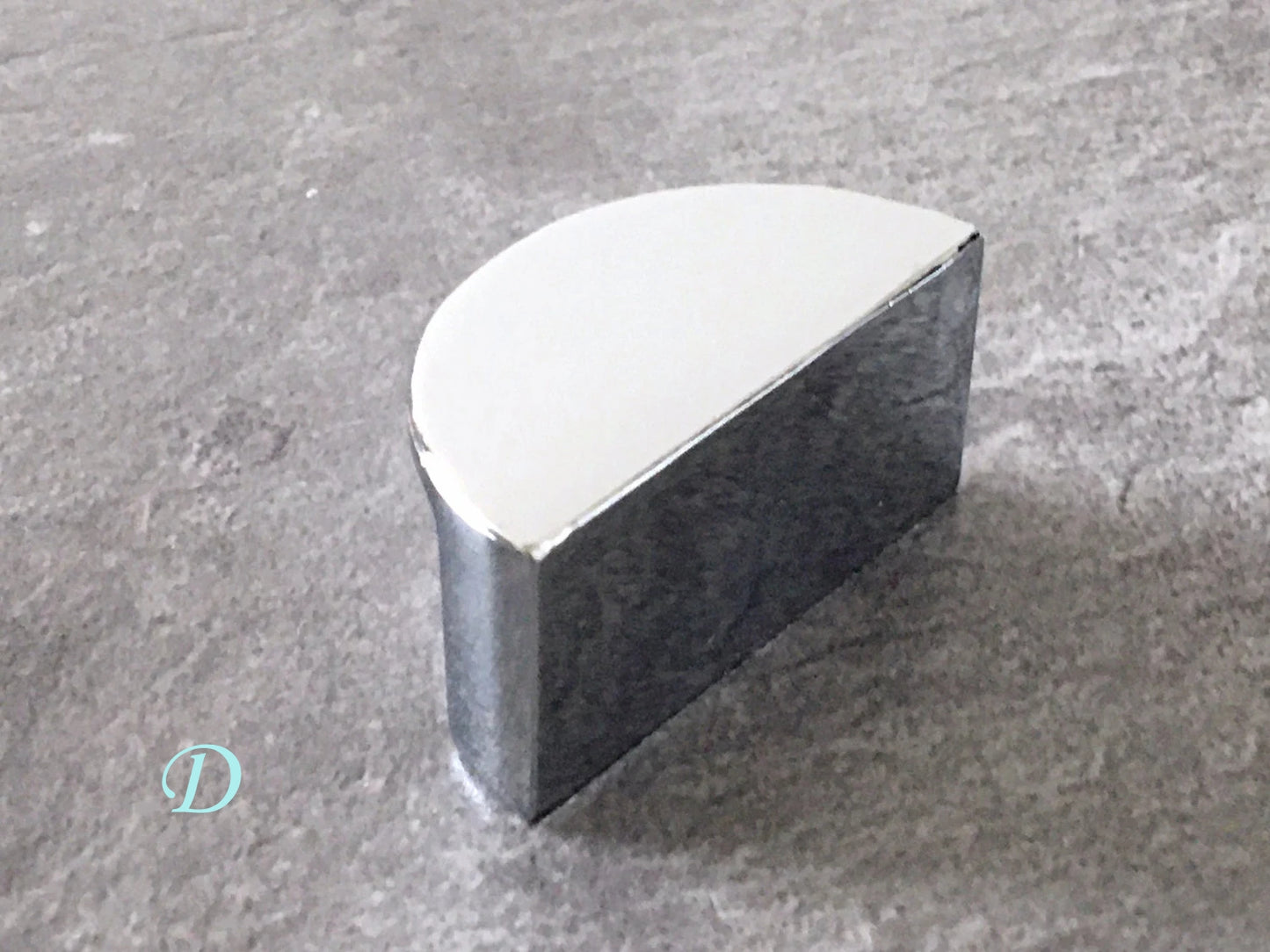 Minimalism Cabinet Handles, Half Moon Drawer Pulls, Polished Chrome, Kitchen Hardware