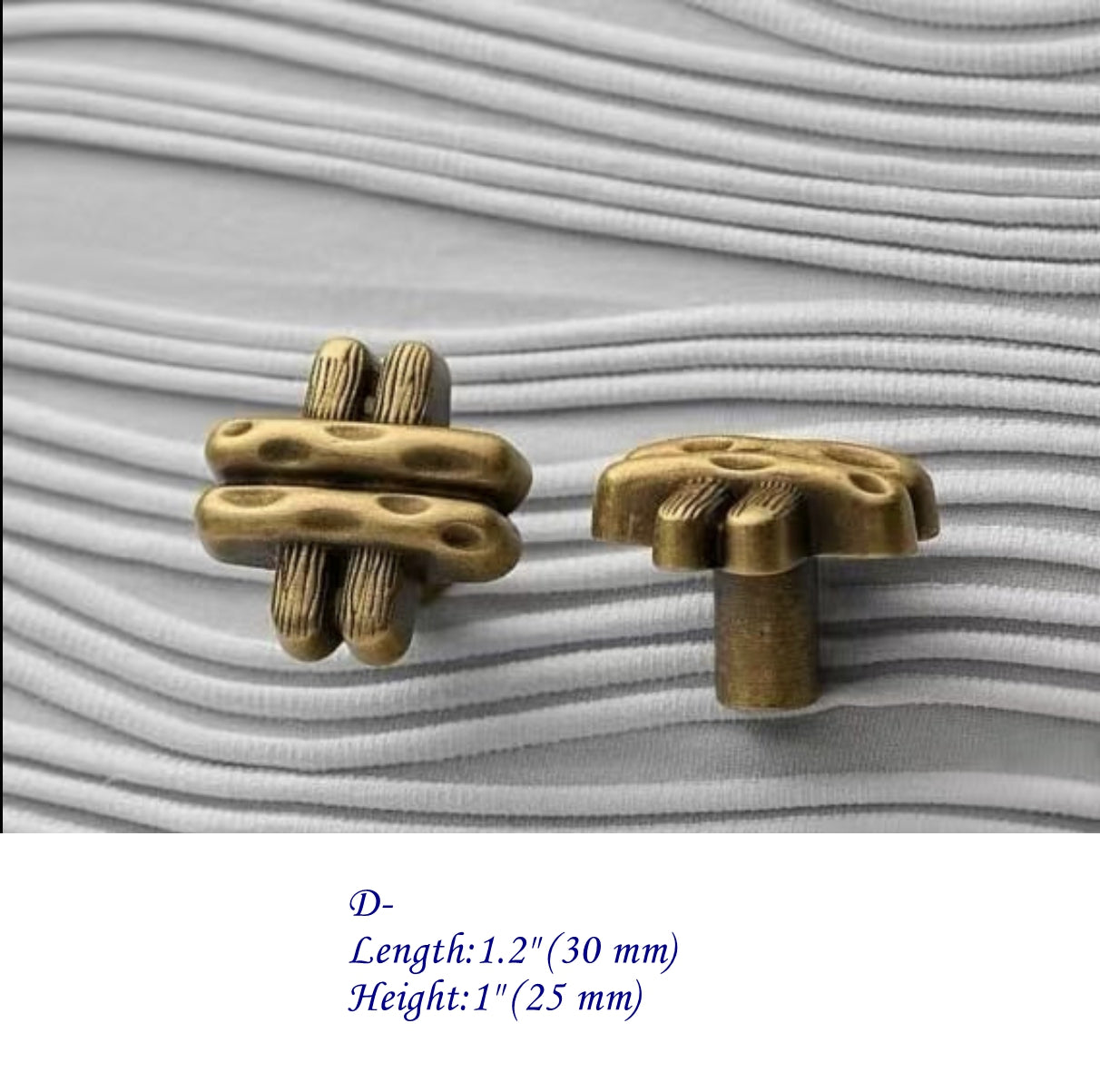Antique Bronze Cabinet Knobs, Solid Brass, Rustic Retro Kitchen Hardware
