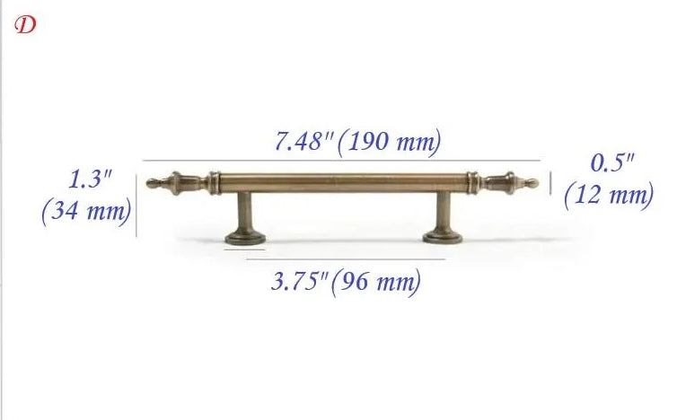 Brass Cabinet Pulls, Antique Bronze, Mid Century Modern Kitchen Hardware
