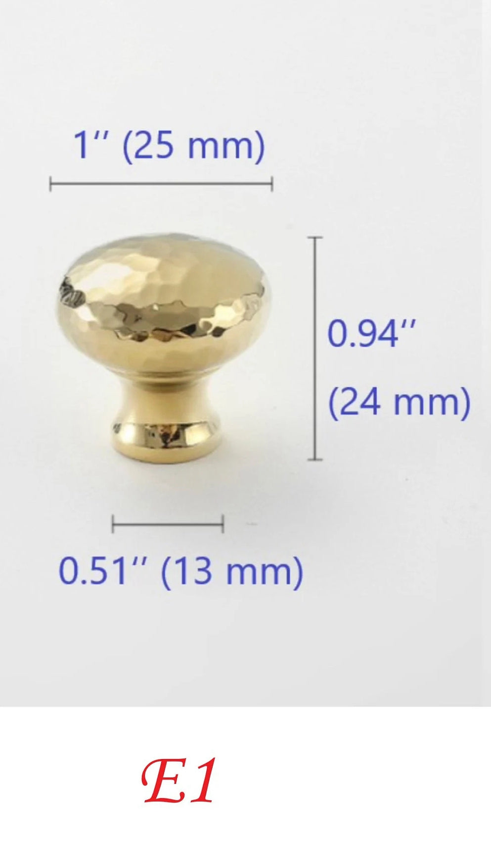 Hammered Brass Knobs Gold Drawer Pulls Egg Door Handle