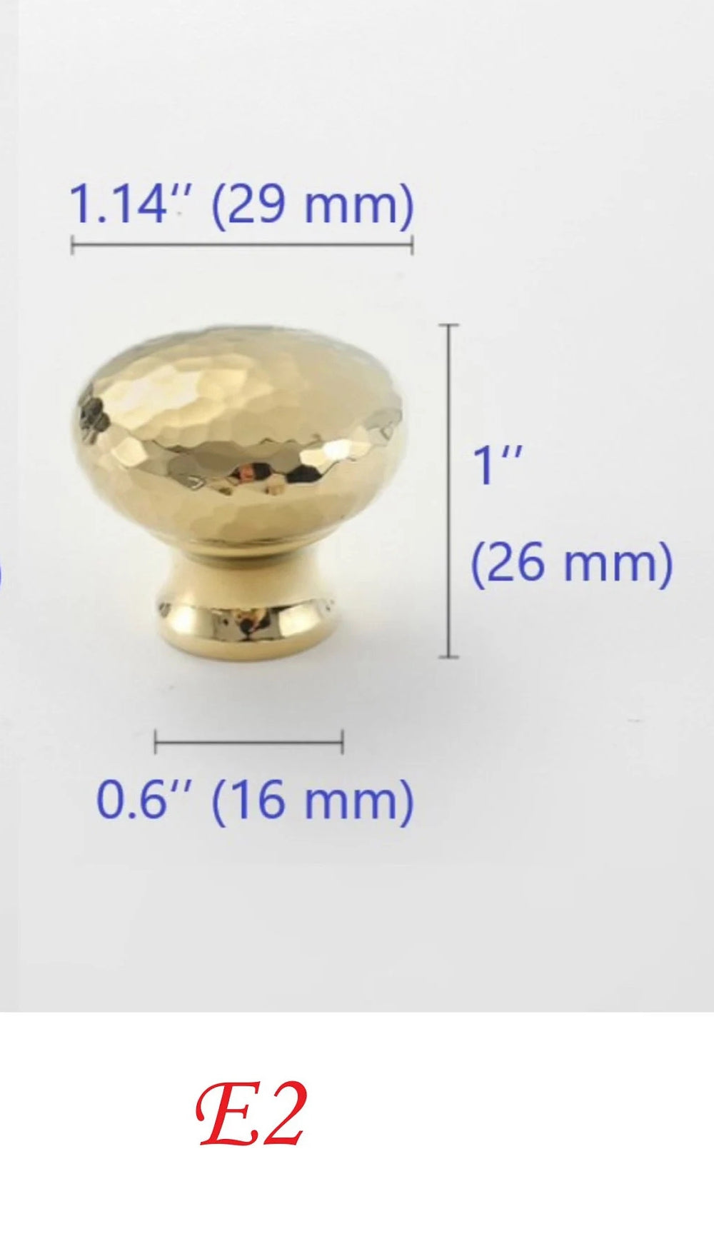 Hammered Brass Knobs Gold Drawer Pulls Egg Door Handle