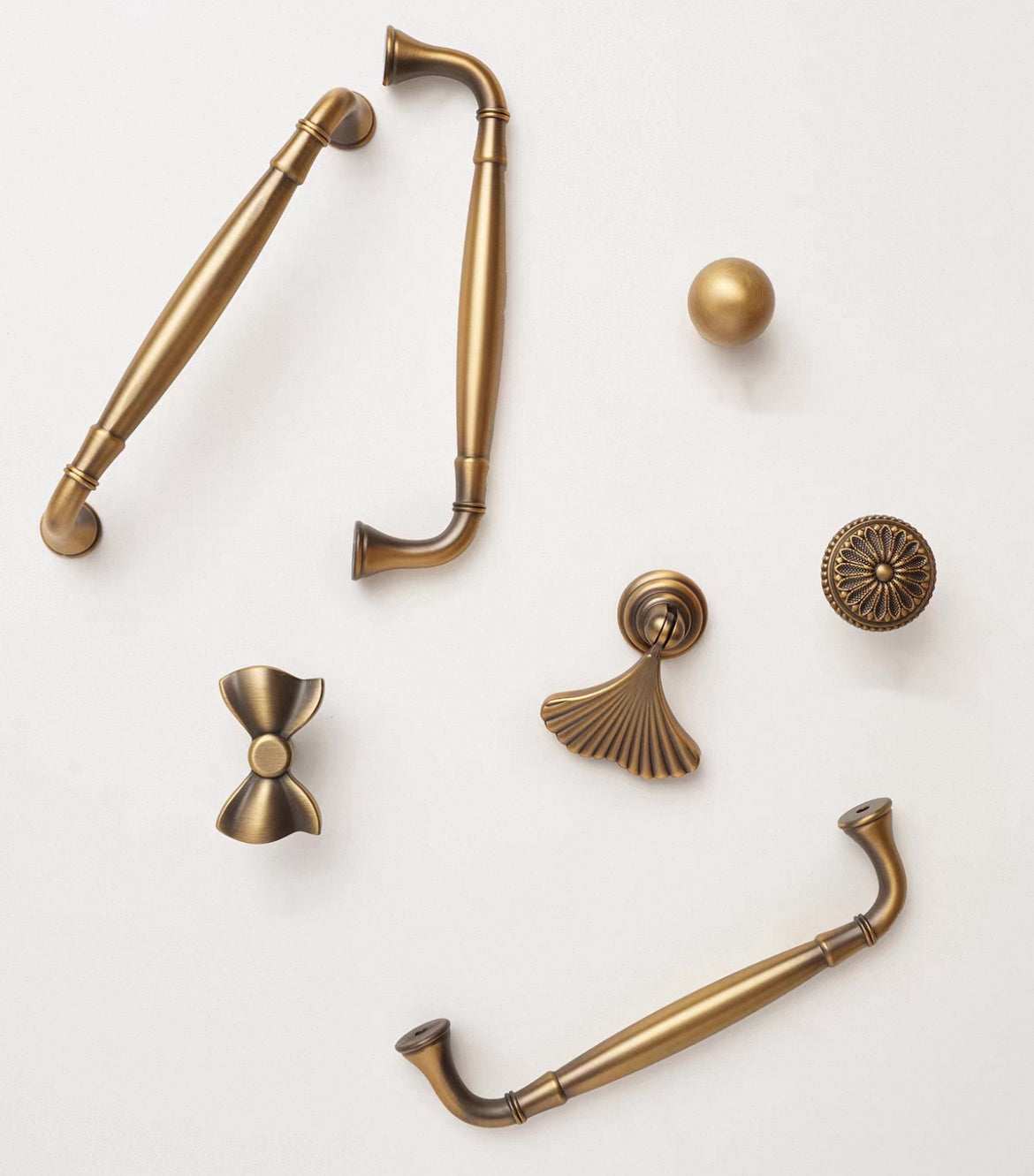 Antique bronze kitchen pulls for vintage style home decoration