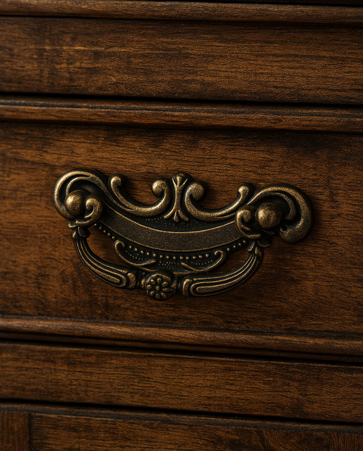 2.5" Georgian Style Swing Bail Dresser Pull, 2-1/2 Inch 64 mm Centers