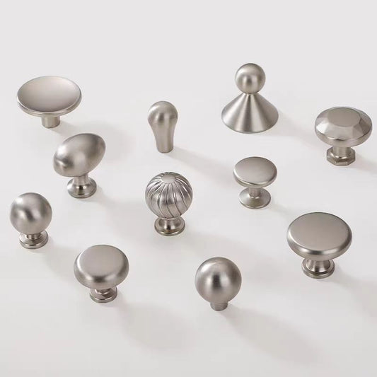 Brushed nickel drawer knobs for modern home decor