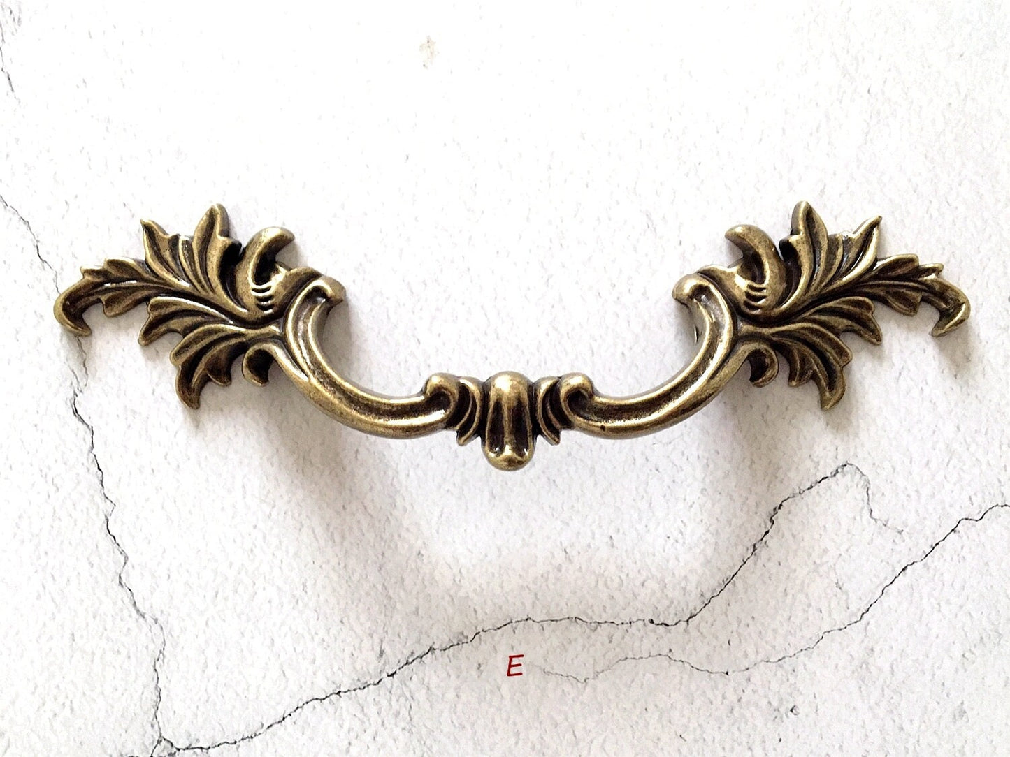 2.5" 3" 3.75" Antique Bronze Leafy Drawer Pulls, French Provincial Cabinet Hardware