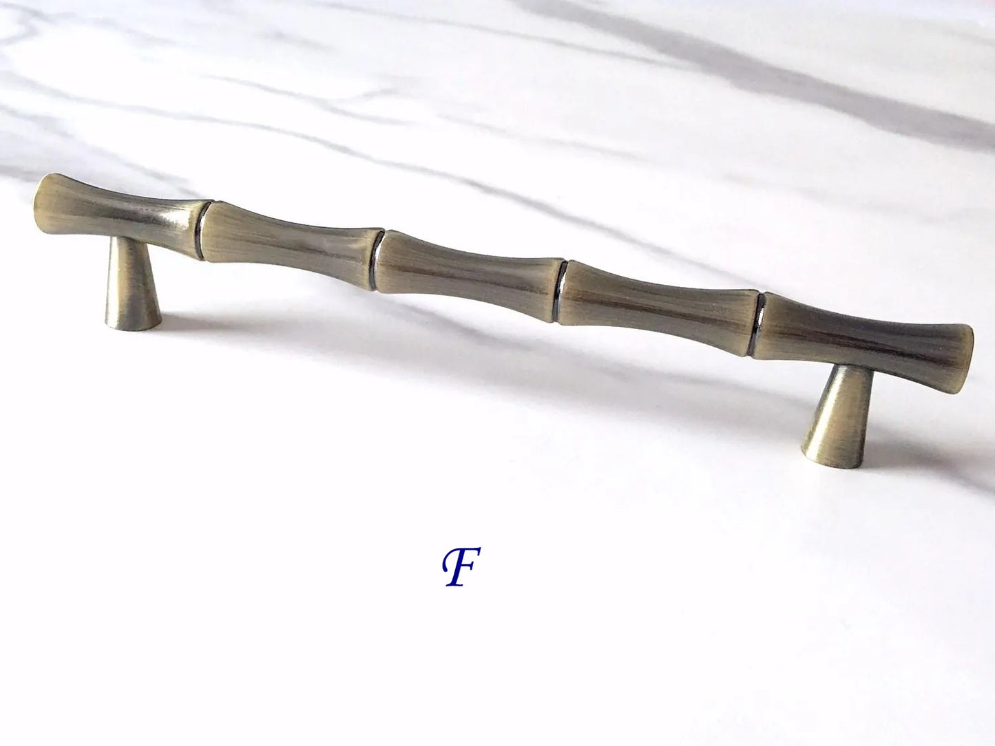 Bambus-Schrankgriff T-förmiger Knopf Gebürstete Bronze | Lynns Hardware