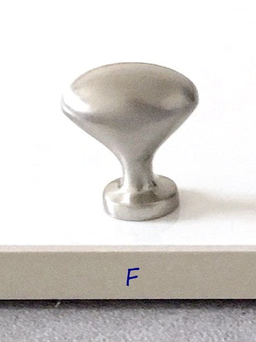 Nickel Round Drawer Knobs, Zinc Alloy & Stainless Steel, Minimal Cabinet Hardware