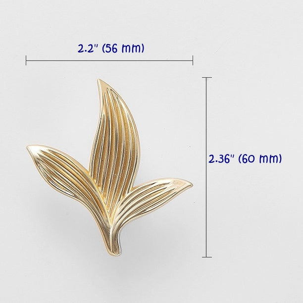 Flower Cabinet Knob, Petal Drawer Pull, Decorative Kitchen Hardware