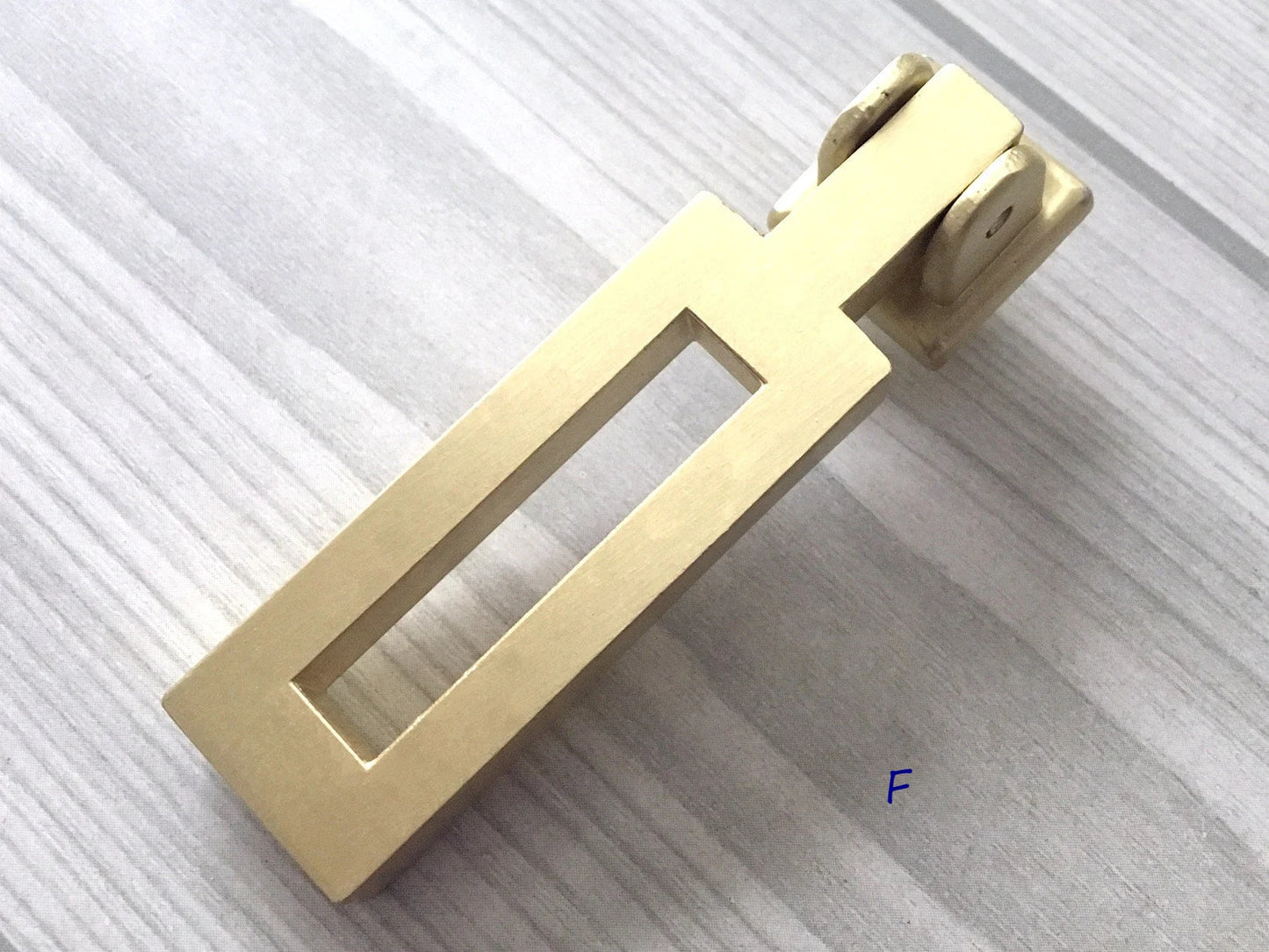 2.5" 3.75" 5" Brushed Gold Brass Drawer Handle, Drop Ring Pull, Circle Knob, MCM Hardware