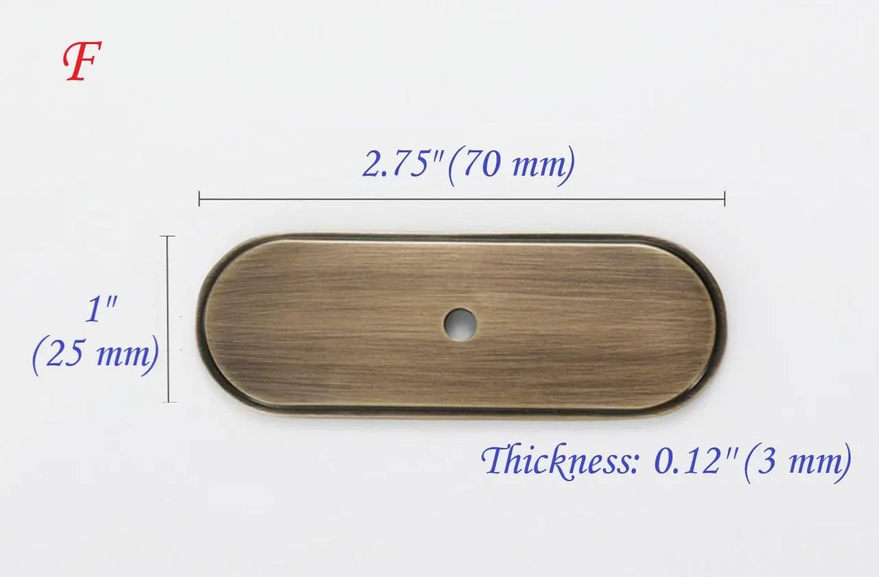 Solid Brass Cabinet Knob with Backplate, Antique Bronze, Victorian Round Floral Knob