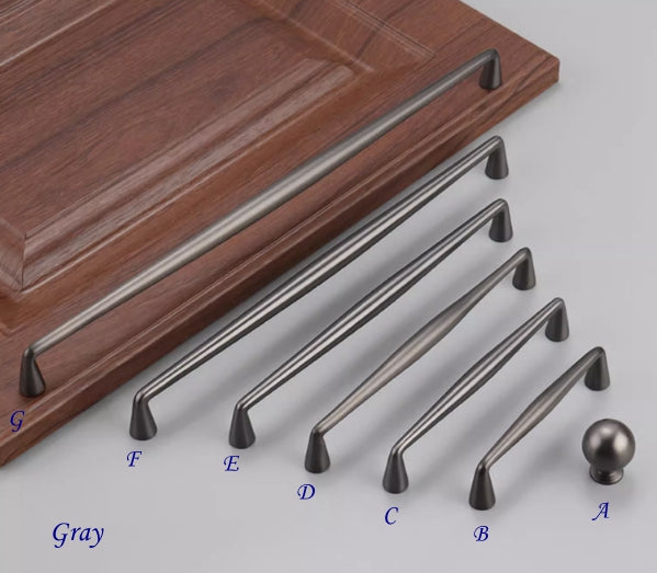 Kaffeebraune Bronze-Schrankgriffe, massive Messing-Garderobengriffe | Lynns Hardware