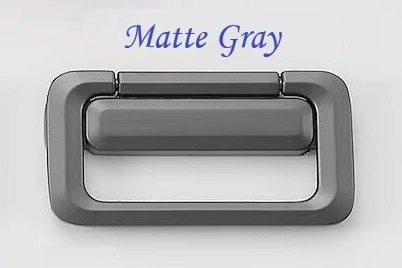 2.5" Holes Square Flat Bail Drawer Pulls Invisible, Gray Nickel Gold White Black, 64 mm Centers