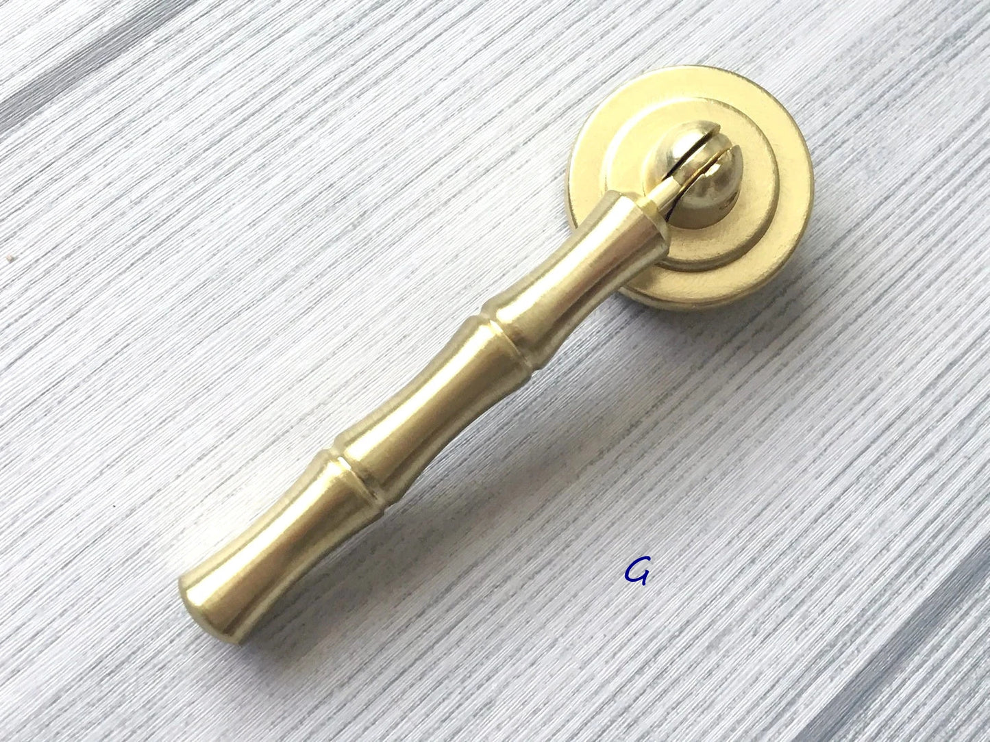 2.5" 3.75" 5" Brushed Gold Brass Drawer Handle, Drop Ring Pull, Circle Knob, MCM Hardware