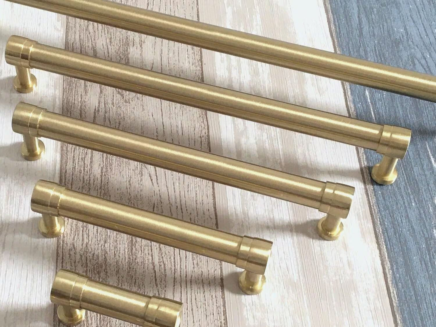 Gold Cabinet Handles Hardware Kitchen Dresser Drawer Pulls Mid Century Modern