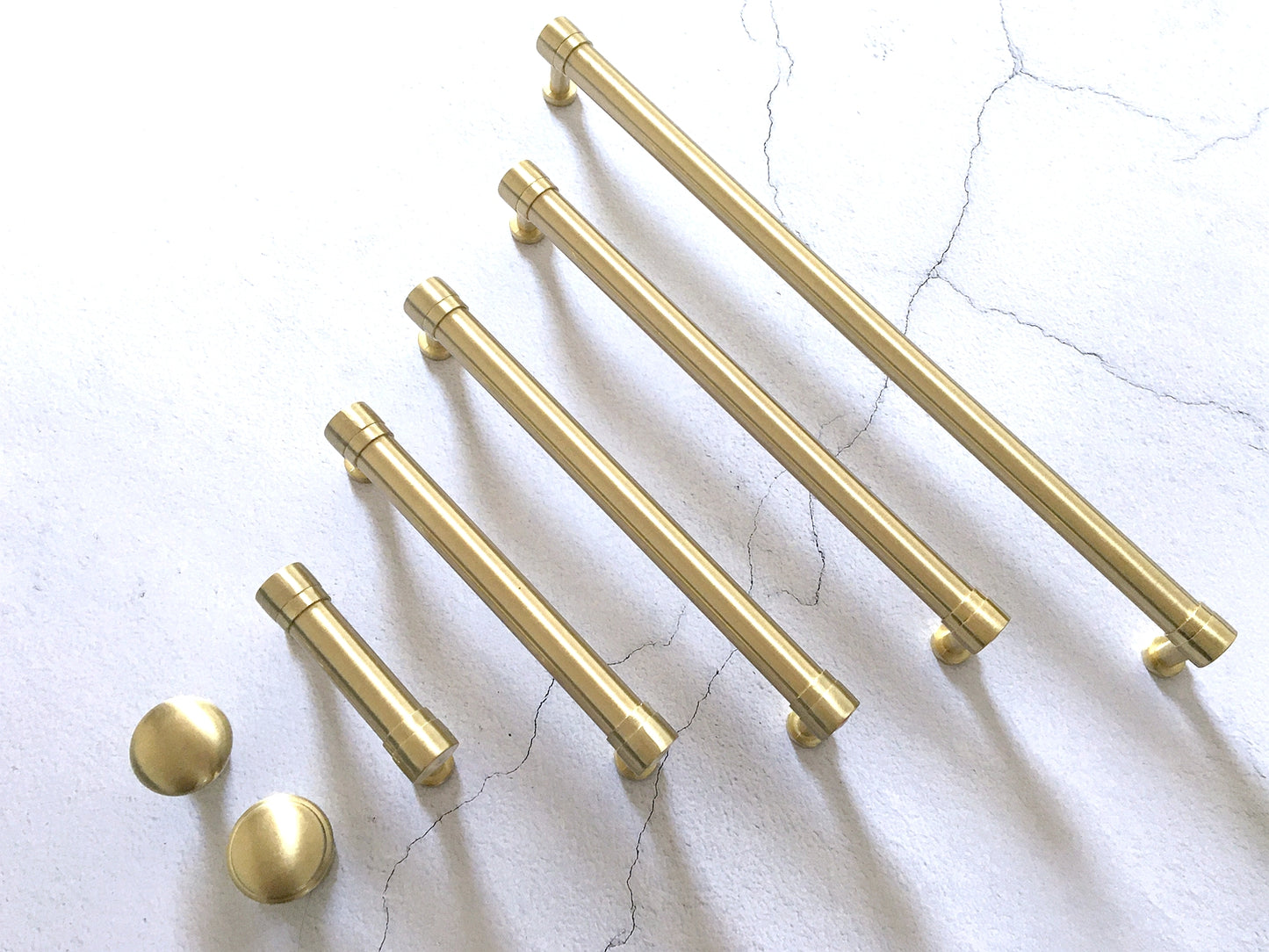 Gold Cabinet Knobs Hardware MCM Dresser Drawer Pulls