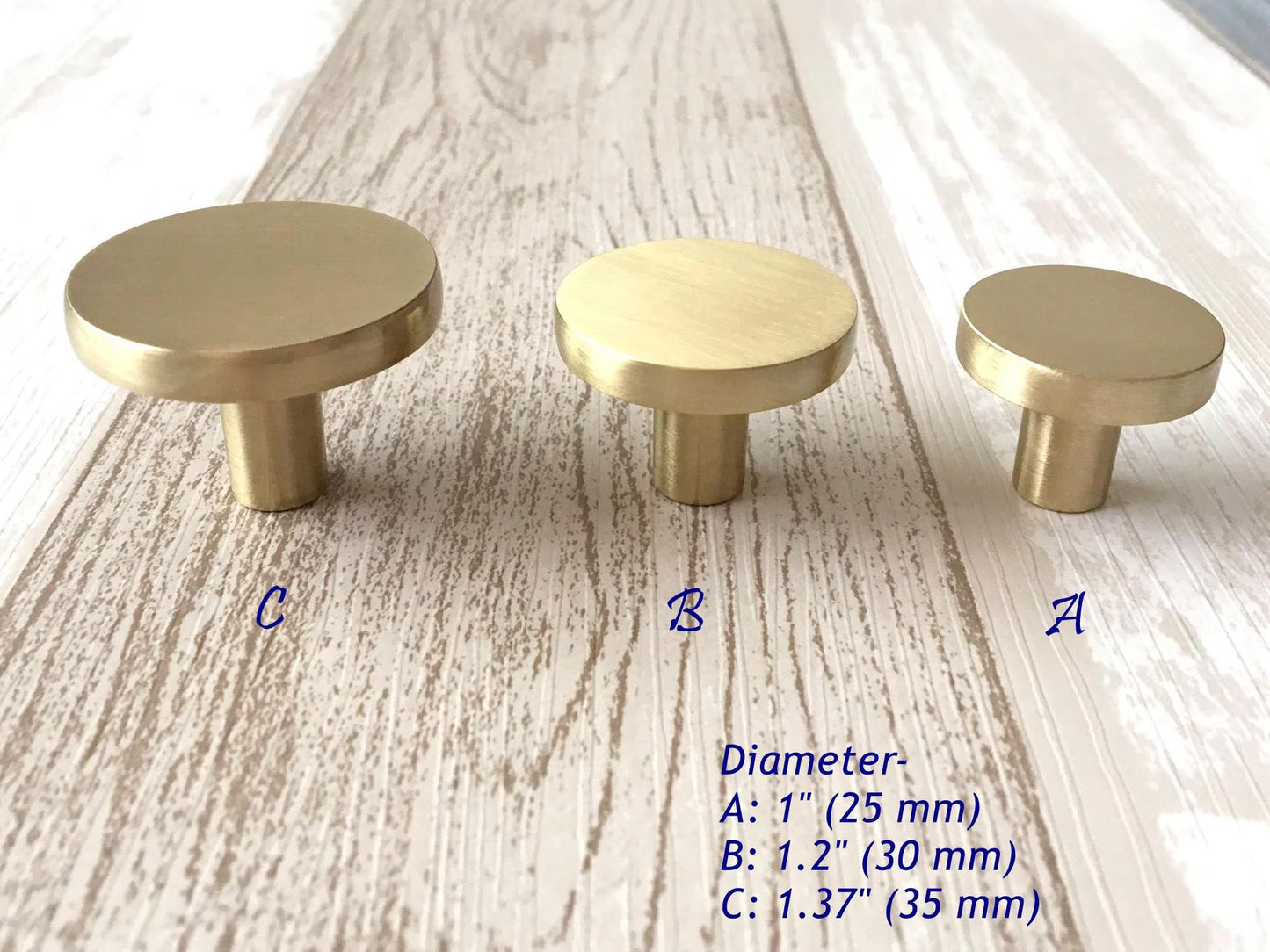 Gold Cabinet Knobs Hardware MCM Kitchen Handles Dresser Drawer Pulls