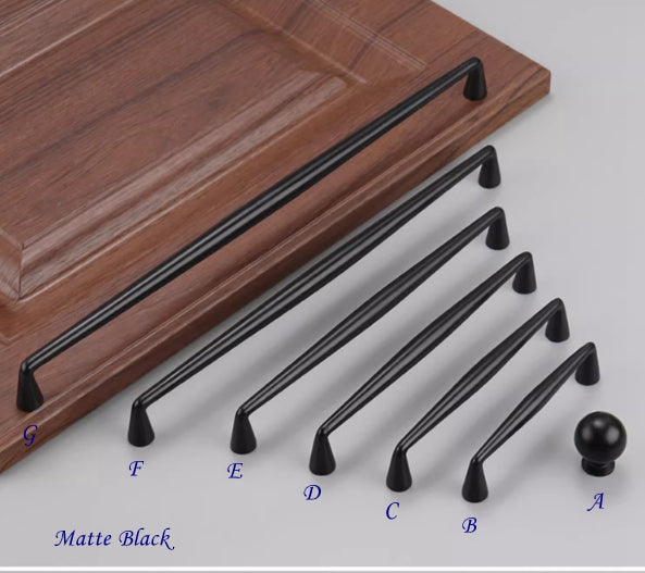 Kaffeebraune Bronze-Schrankgriffe, massive Messing-Garderobengriffe | Lynns Hardware