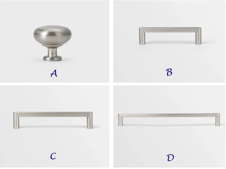 Cabinet Pulls, Drawer Handles, Sleek Modern Kitchen Hardware, Brushed Gold and Nickel