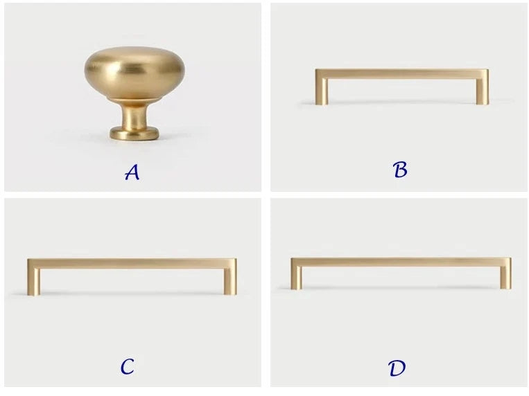 Cabinet Pulls, Drawer Handles, Sleek Modern Kitchen Hardware, Brushed Gold and Nickel