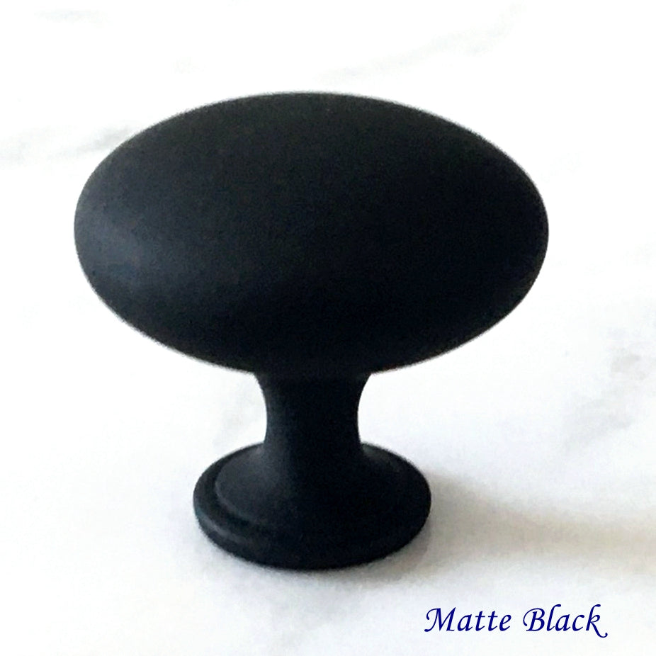 Round Cabinet Knobs, Drawer Pulls, Gold Nickel Black Gray, Kitchen Hardware