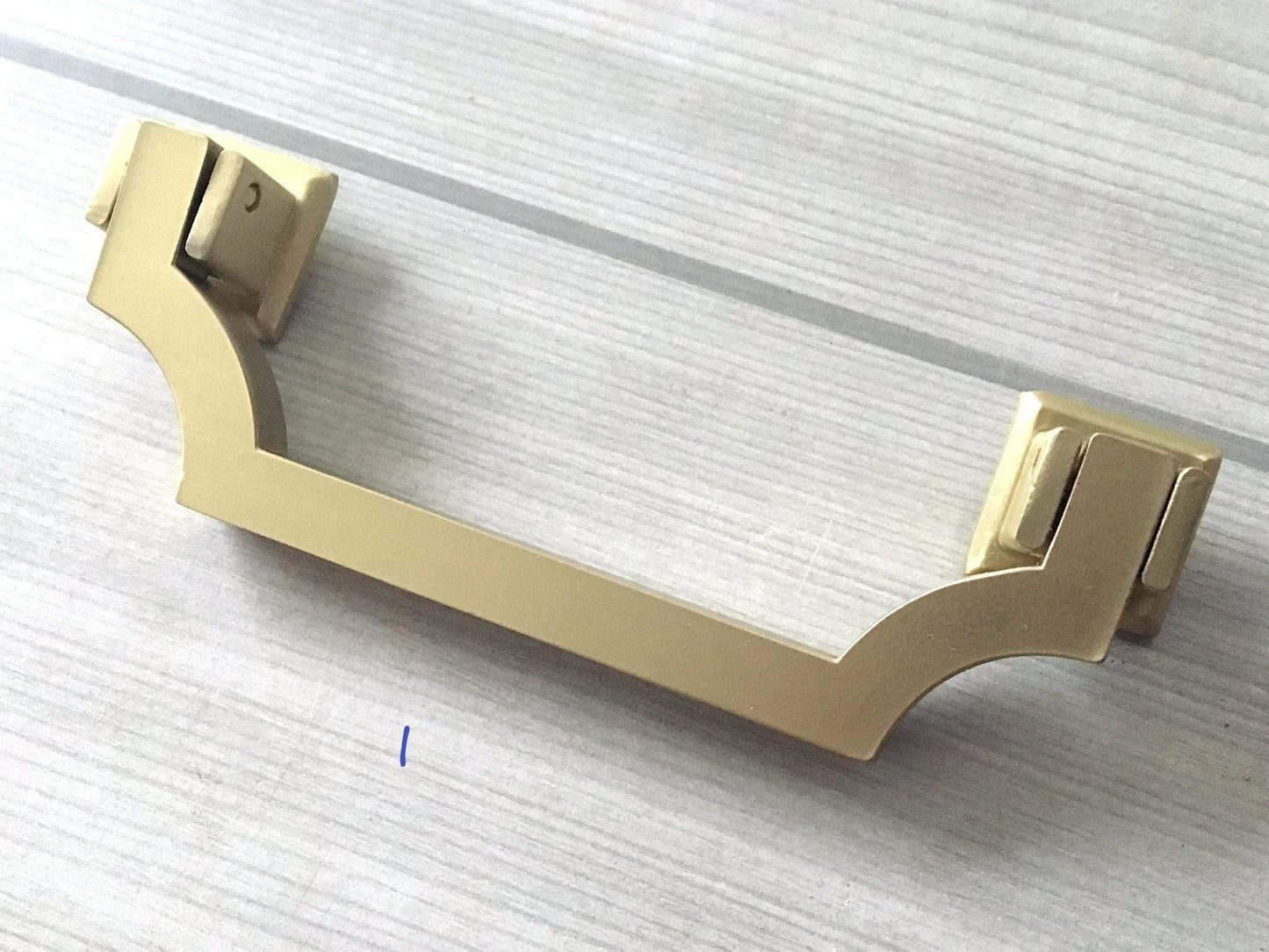 2.5" 3.75" 5" Brushed Gold Brass Drawer Handle, Drop Ring Pull, Circle Knob, MCM Hardware