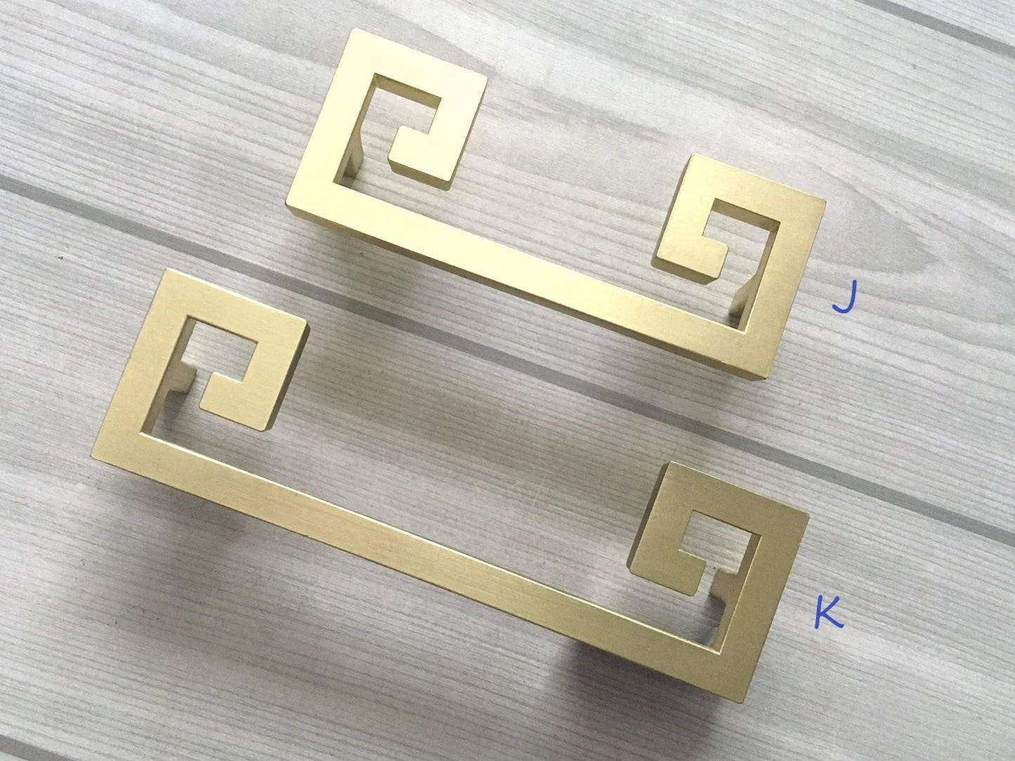 2.5" 3.75" 5" Brushed Gold Brass Drawer Handle, Drop Ring Pull, Circle Knob, MCM Hardware