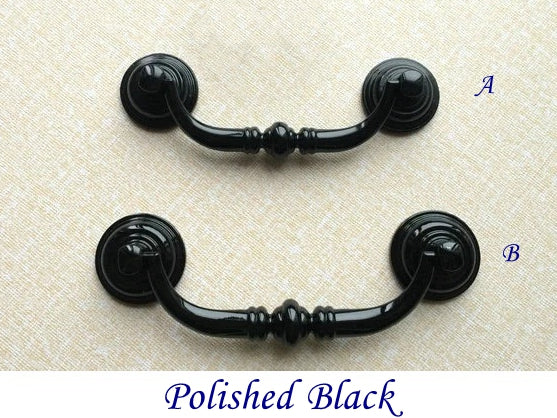 3,5" 4,25" Zentren Antik Silber Swing Bail Griff & Anhänger Drop Ring Pull