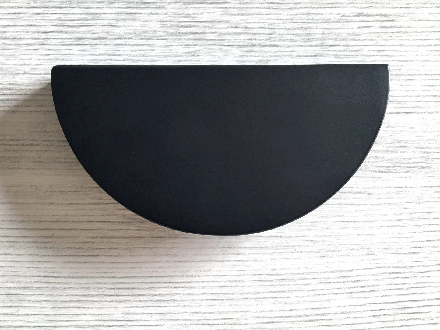 Halbmondgriff, schwarze Schrankgriffe, 6,35 cm Mittenabstand
