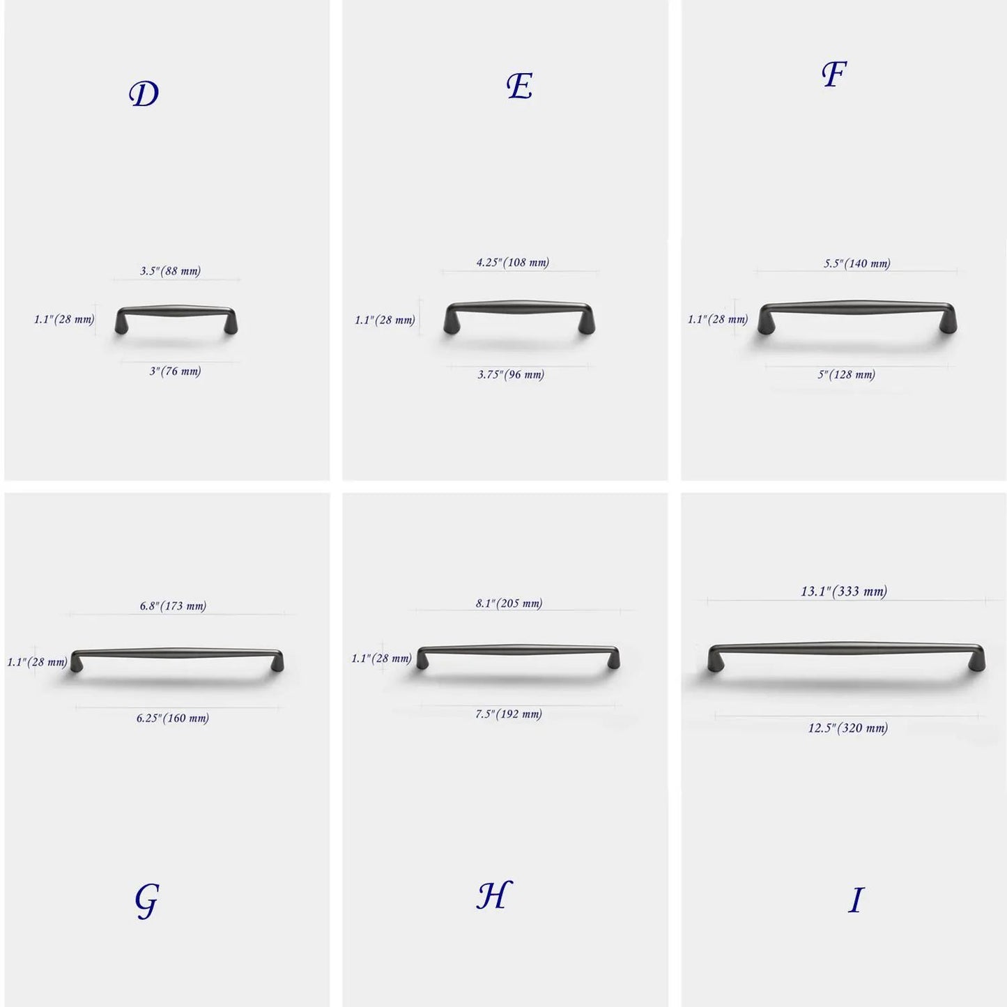Gunmetal Grau Schrankgriffe Schubladengriff Küchengriff | Lynns Hardware