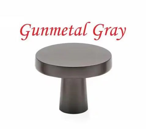 Disc Cabinet Knobs, Drawer Pulls, Gold Chrome Nickel Bronze Black Gray, Kitchen Hardware