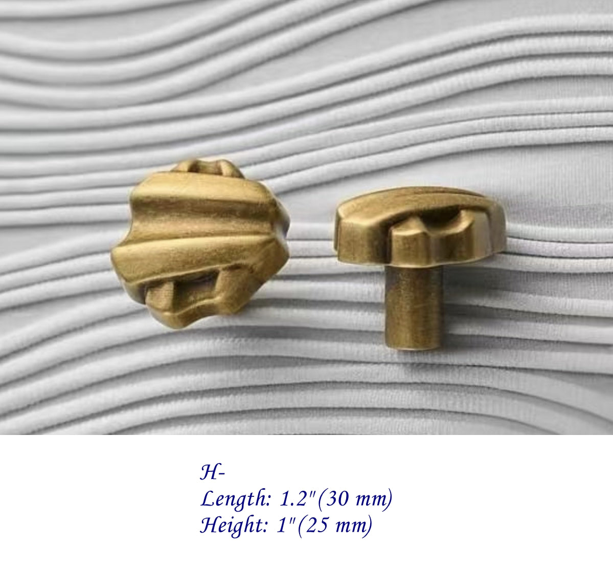 Antique Bronze Cabinet Knobs, Solid Brass, Rustic Retro Kitchen Hardware