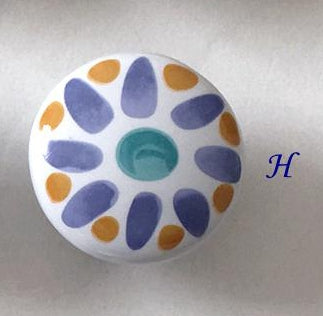 Ceramic Drawer Knobs, Kitchen Cabinet Pulls Hardware, Flower Bird Colorful