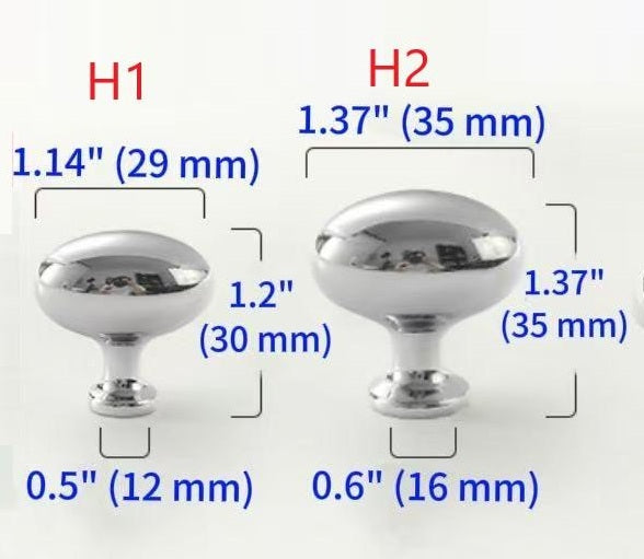Ball Cabinet Knob, Solid Brass, Polished Chrome Drawer Pull, Kitchen Hardware