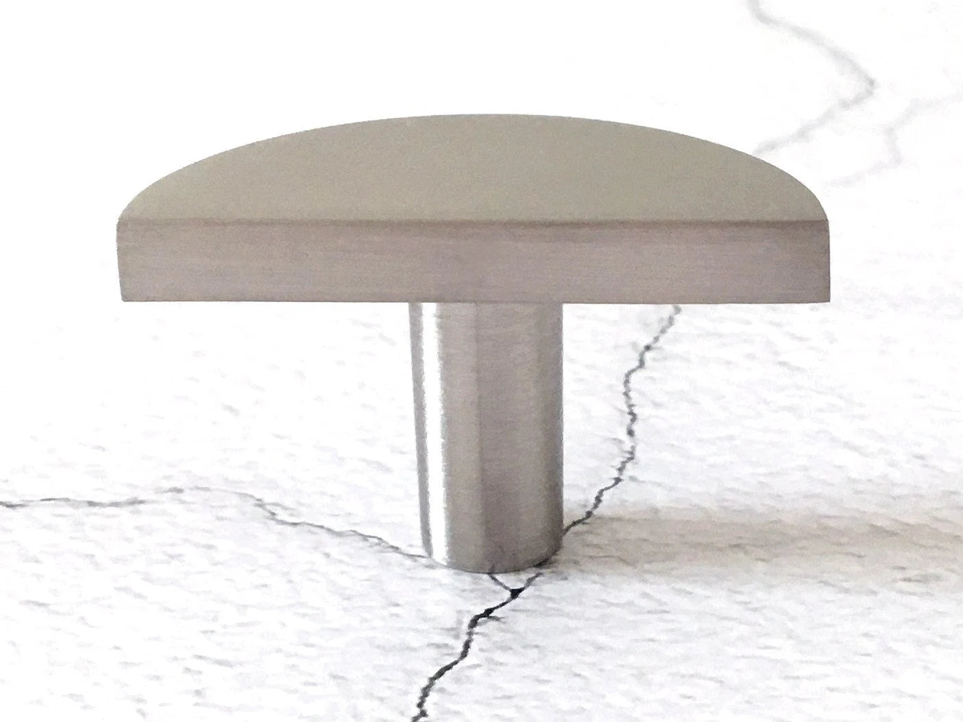 Half Moon Drawer Knobs Brushed Nickel