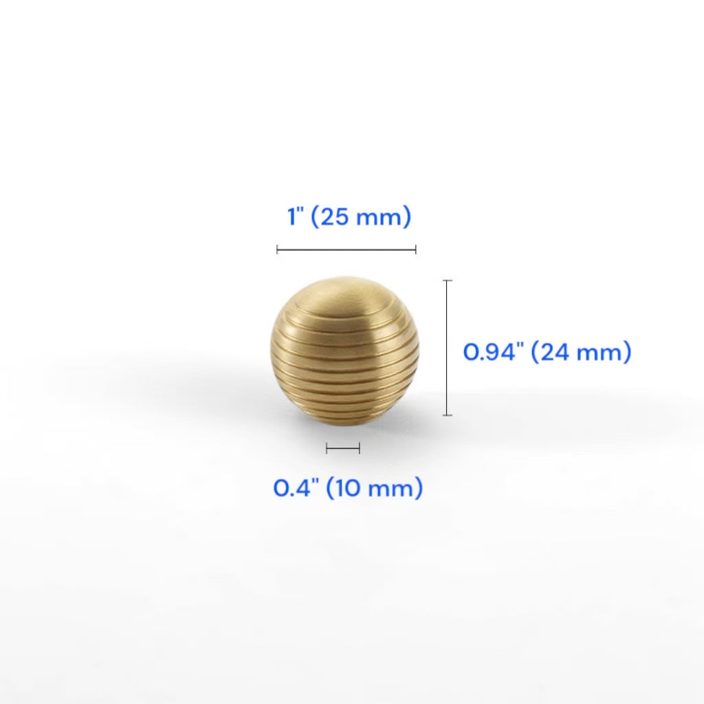 Brushed Brass Cabinet Bar Pull 96 128 160 224 mm | Beehive Dresser Knob | Pendant Teardrop Pull