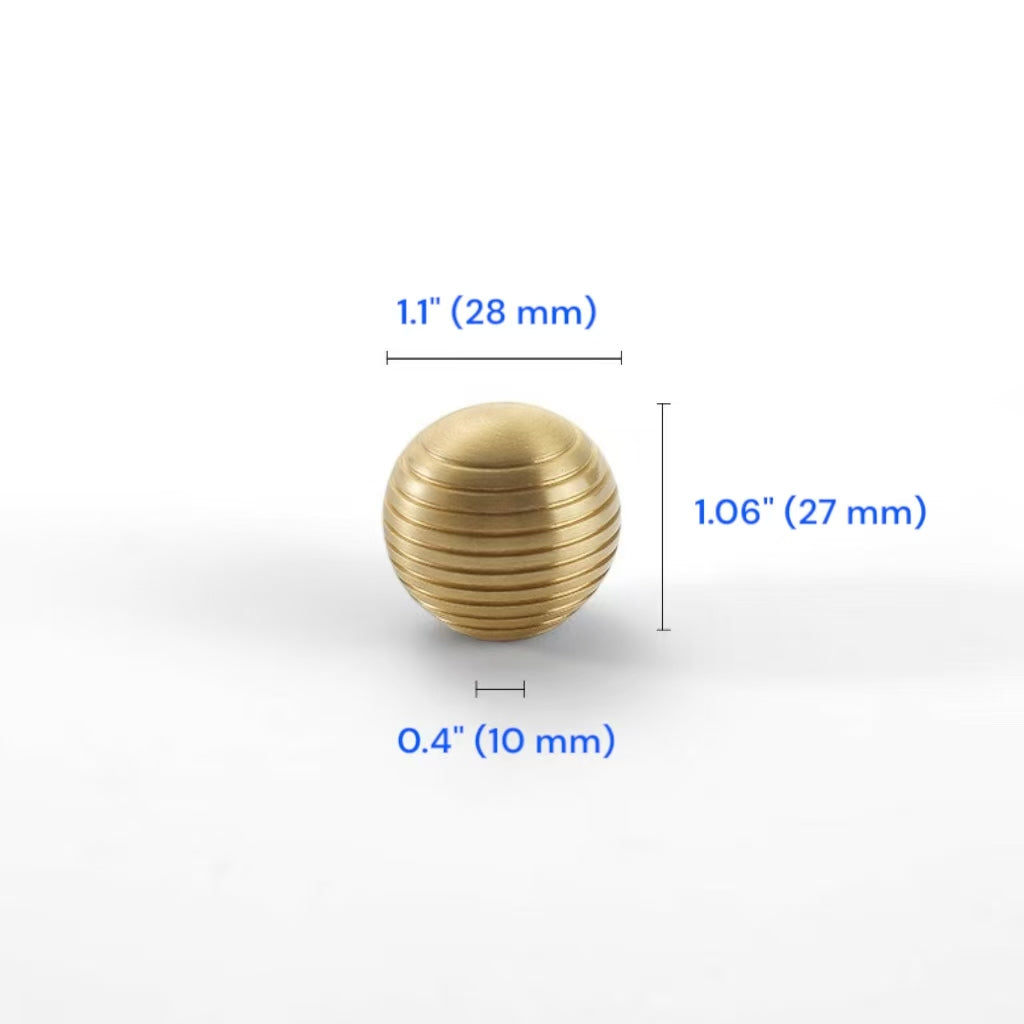 Brushed Brass Cabinet Bar Pull 96 128 160 224 mm | Beehive Dresser Knob | Pendant Teardrop Pull