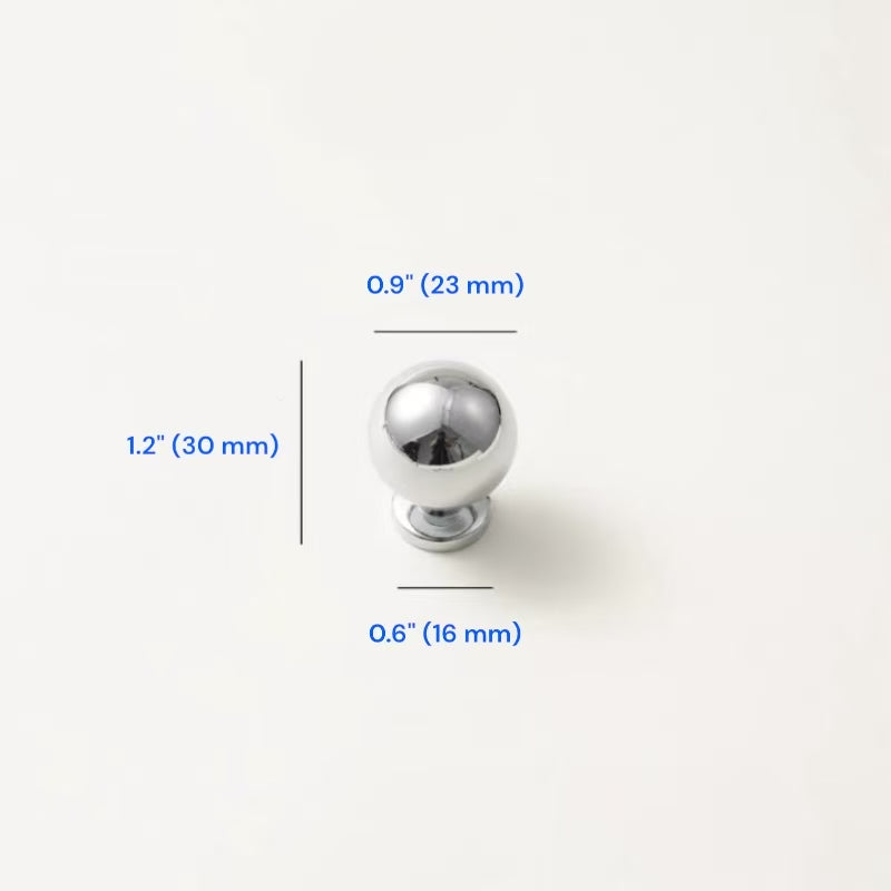 Polished Chrome Cupboard D Handle | Minimalist Cabinet Pull - 96 128 192 mm