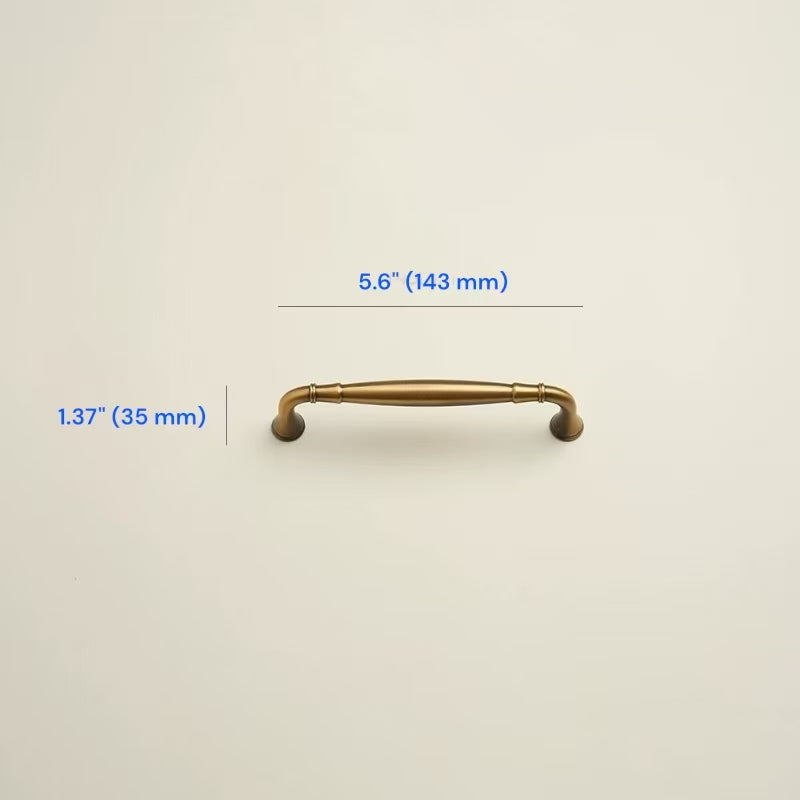 Aged Bronze Cabinet Handle, Cup Pull, Drawer Knob, Ginkgo Leaf Drop Pull