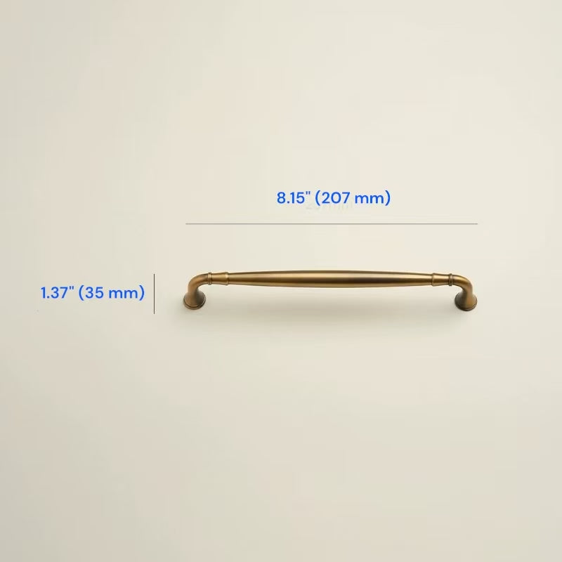 Aged Bronze Cabinet Handle, Cup Pull, Drawer Knob, Ginkgo Leaf Drop Pull