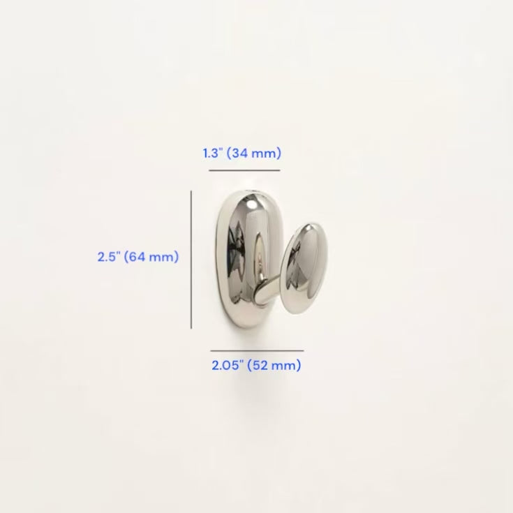 Polished Nickel Cupboard D Handle | Modern Cabinet Knob 96 128 192 mm
