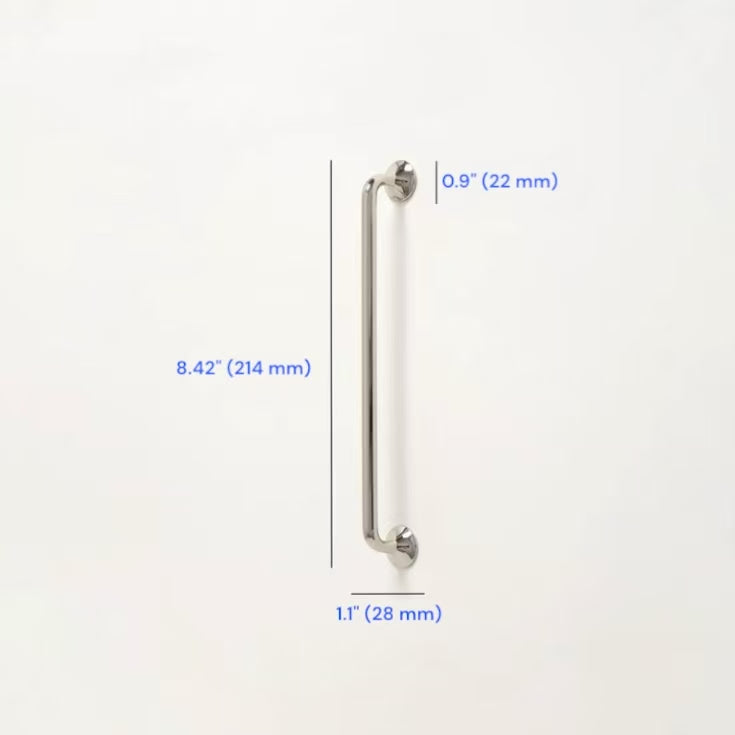 Polished Nickel Cupboard D Handle | Modern Cabinet Knob 96 128 192 mm