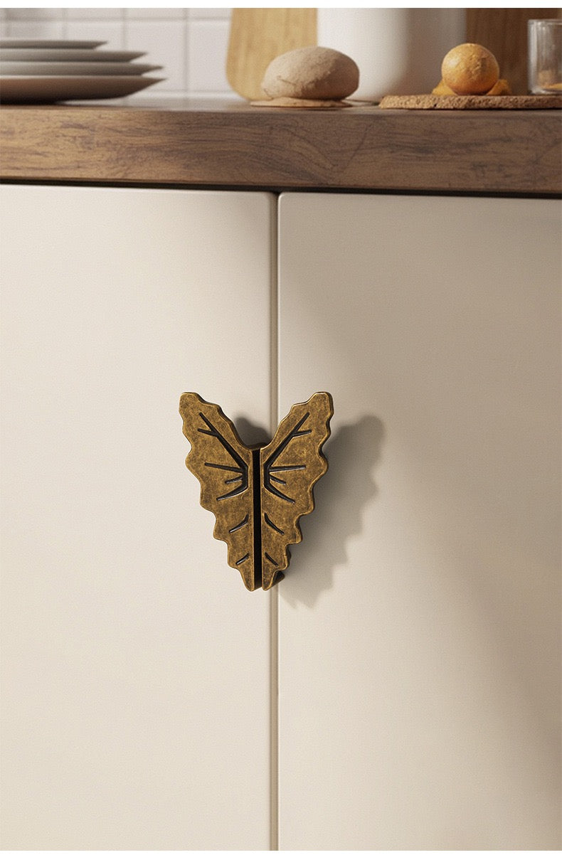 2.5" 3.75" Leaf Cabinet Drawer Pulls, Decorative Hardware