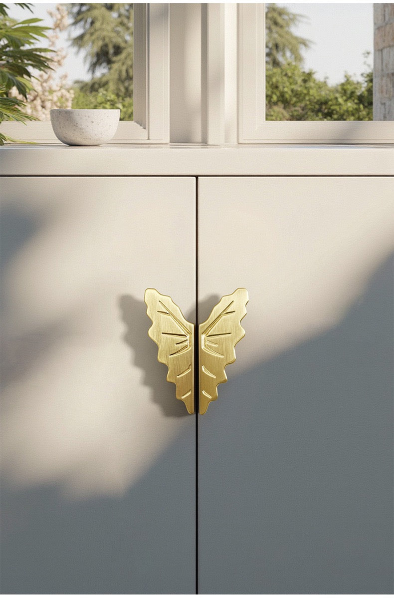 2.5" 3.75" Leaf Cabinet Drawer Pulls, Decorative Hardware