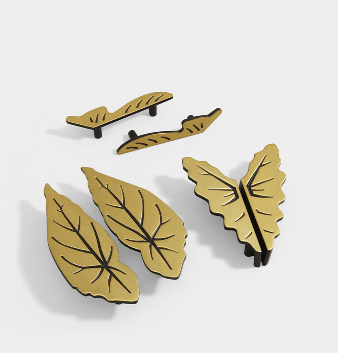 Bronze decorative kitchen handles with 2 1/2 inch and 3 3/4 inch hole spacing