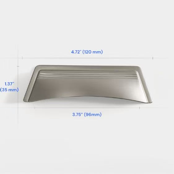 2.5" 3.75" Centers Cup Drawer Pulls in Brushed Gold, Nickel, Polished Chrome, Antique Bronze, 64 96 mm