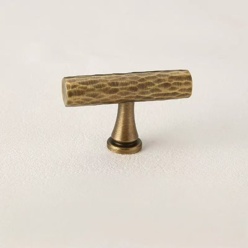 Hammered Antique Bronze Cabinet Bar Pulls 96 128 160 224 320 mm, Brass, Modern Transitional Style