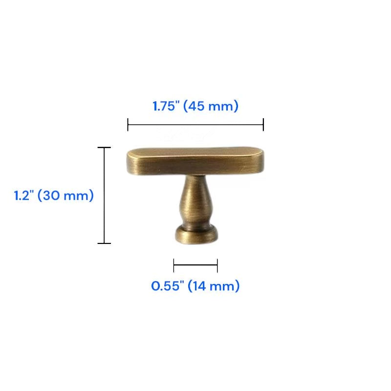 Plus Minus Symbol Cabinet Knobs, Solid Brass, Modern Kitchen Hardware